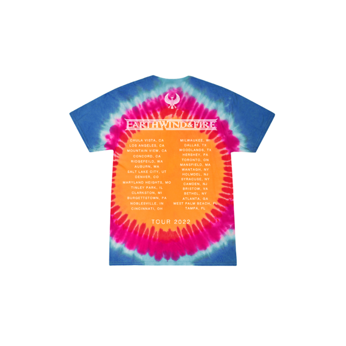 Earth, Wind & Fire Tie-Dye Tour T-Shirt