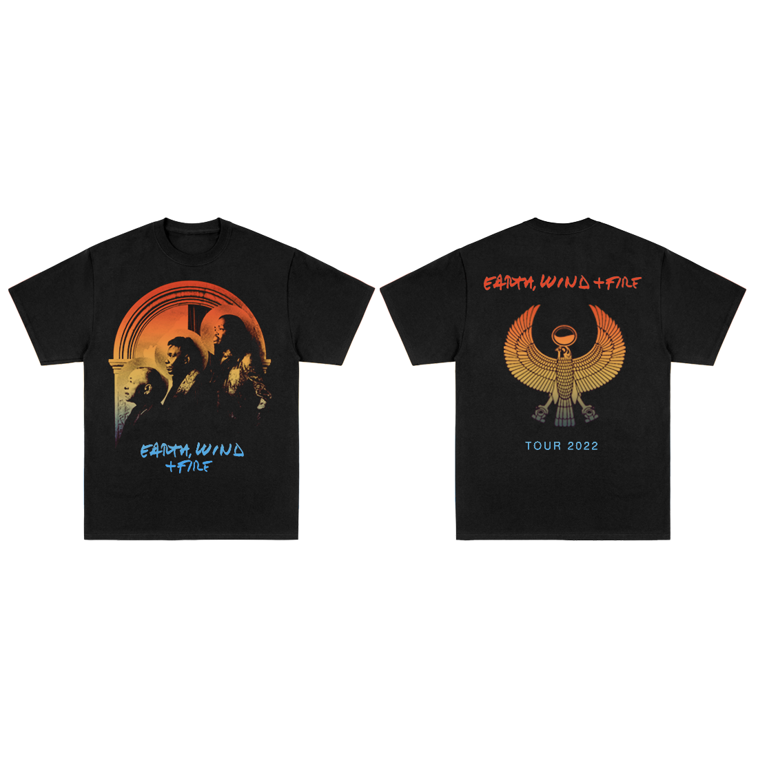 Earth, Wind & Fire Gradient Black T-Shirt